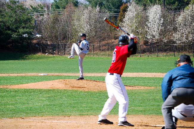 Steve Callahan pitching for Northwest High School vs. Quince Orchard High School in a excellent outing